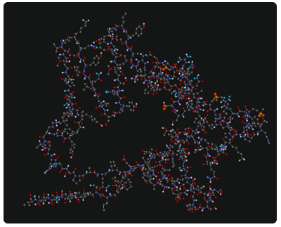 Modelo tridimensional κ-caseína
