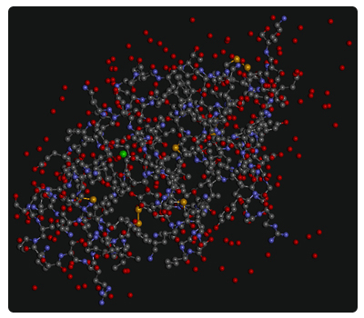 Modelo tridimensional lactoalbúmina