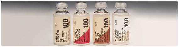 Diferentes mezclas de insulina utilizadas en terapia